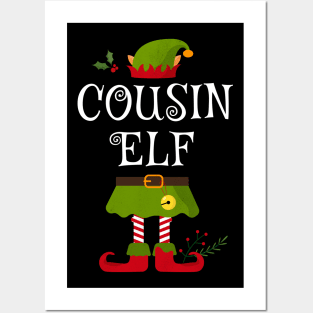 Cousin Elf Shirt , Family Matching Group Christmas Shirt, Matching T Shirt for Family, Family Reunion Shirts Posters and Art